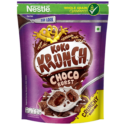 Nestle Koko Krunch Breakfast Cereal, Choco Burst, 250 G Pouch