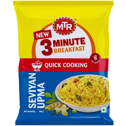 Mtr 3 Minute Breakfast, Seviyan Upma Pouch, 160 G