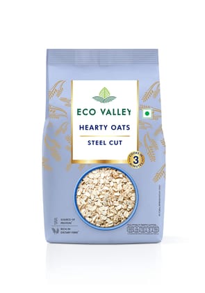Weikfield Eco Valley Hearty Oats, 1 Kg, Rich In Protein And Fibre, 100% Natural Grain, Cooks In 3 Minutes