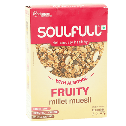 Tata Soulfull Millet Muesli, Fruit & Nut, 400 G