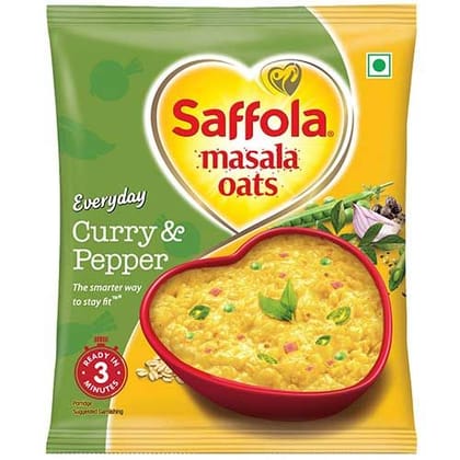 Saffola Masala Oats Curry & Pepper, 38G