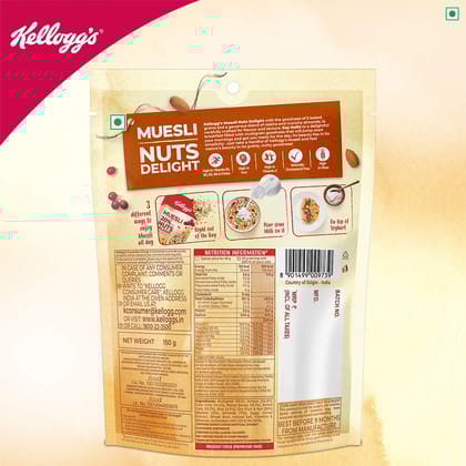 Kellogg's Muesli, Nuts Delight, 150G