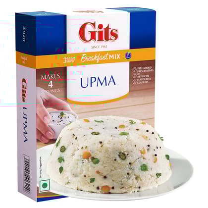 Gits Instant Upma Breakfast Mix, Pure Veg, 200G