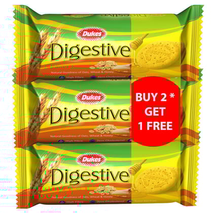 Dukes Digestive, Natural Goodness Of Oats, Wheat, And Honey (Buy 2 Get, 1 Free, 300G)