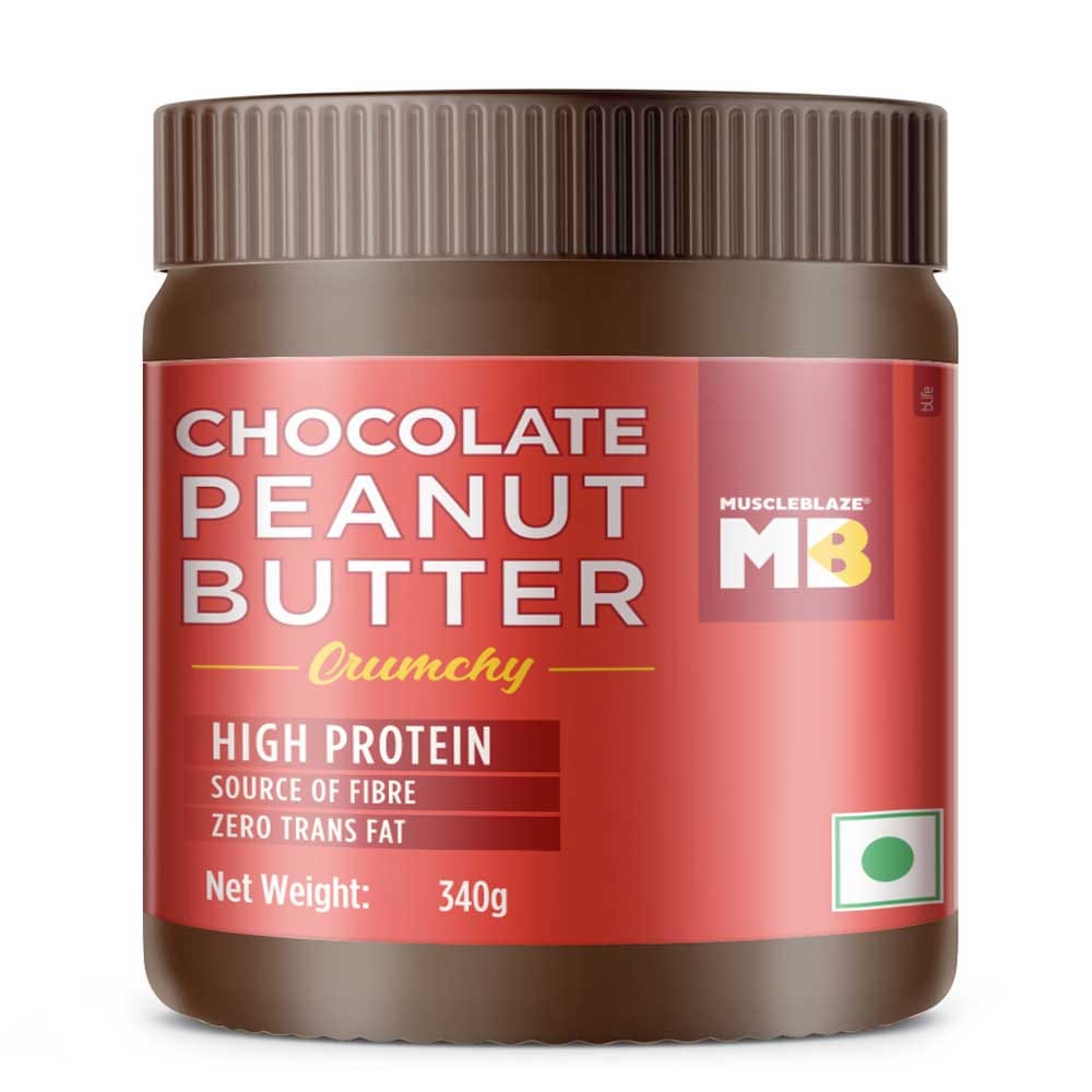Muscleblaze Chocolate Peanut Butter, 0.340Kg, Crunchy