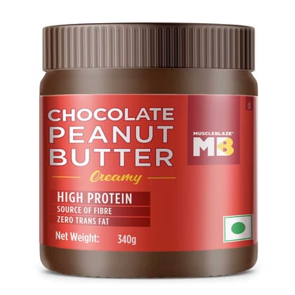 Muscleblaze Chocolate Peanut Butter, 0.340Kg, Creamy