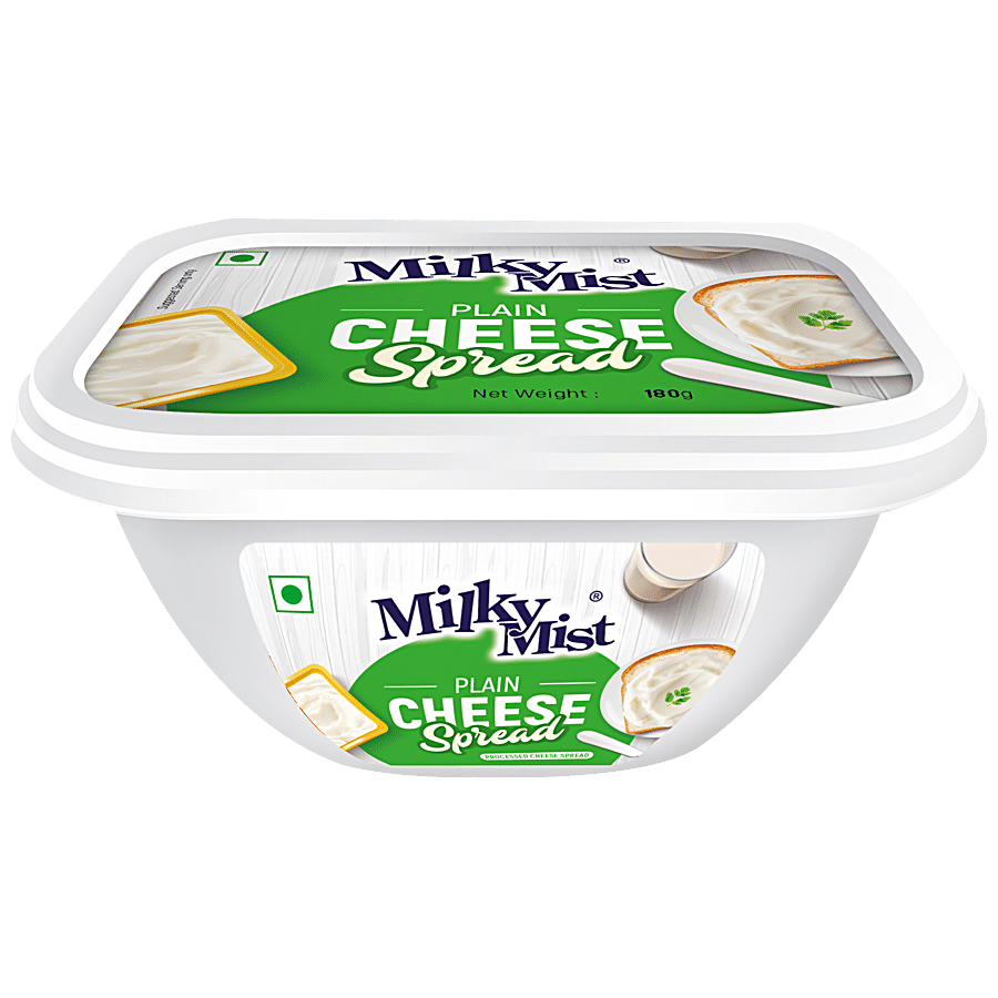 Milky Mist Cheese Spread, Natural, Rich In Protein, Calcium, Enhance Taste & Flavour, 180 G Cup