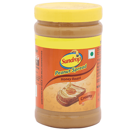 Sundrop Peanut Spread, Honey Roast, Creamy, Spread, 462 G Jar