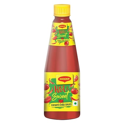Maggi Tomato Chilli Sauce, Hot & Sweet, For Savoury, Salted Snacks, 200 G Bottle Maggi Tomato Chilli Sauce, Hot & Sweet, For Savoury, Salted Snacks, 200 G Bottle