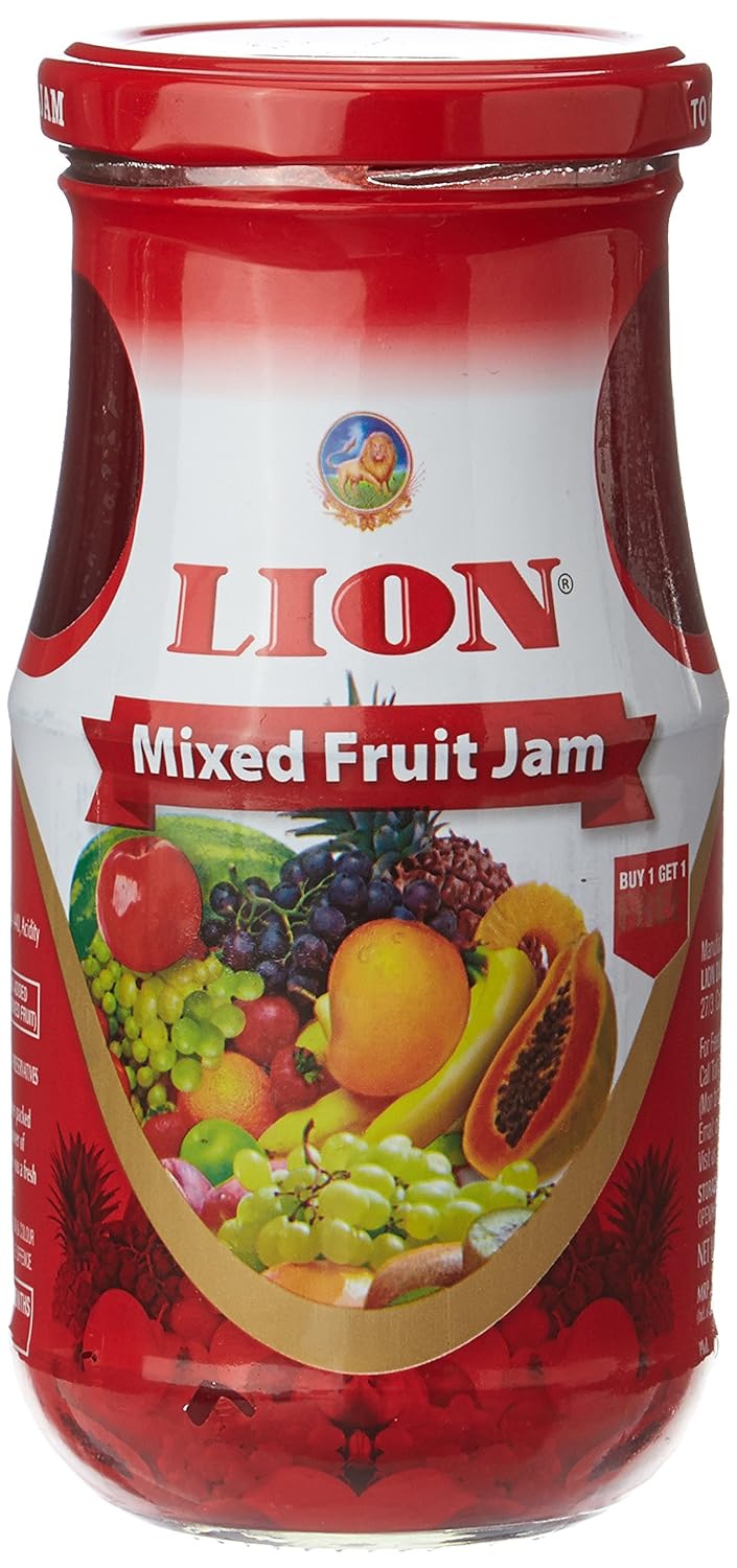 Lion Dates Mixed Fruit Jam, 2 X 500G