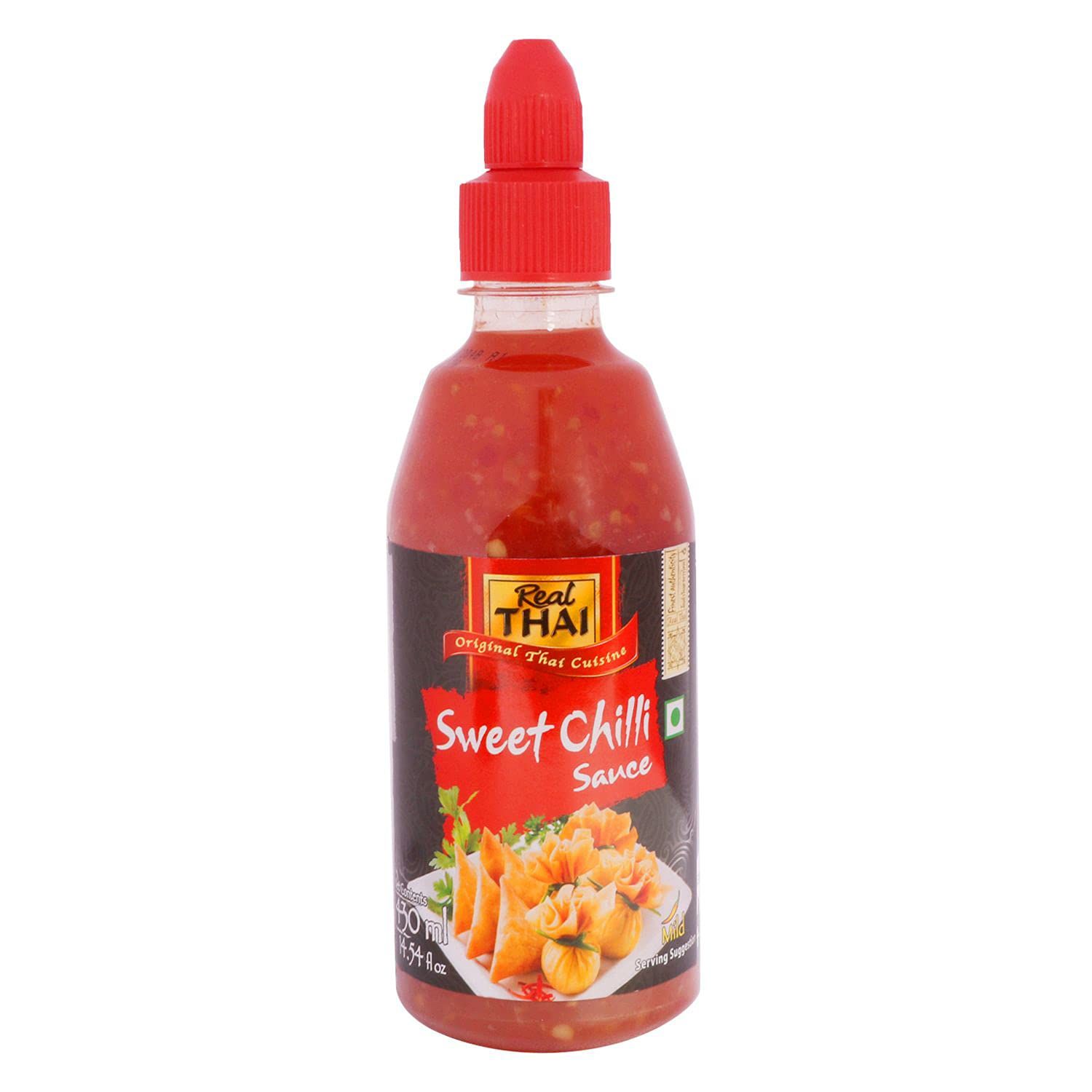 Real Thai Original Thai Cuisine Sweet Chilli Sauce, 14.54 Fl Oz / 430 Ml