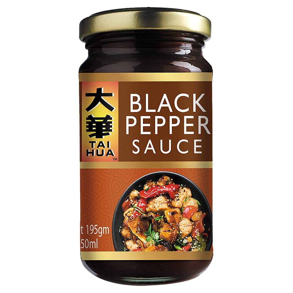 Tai Hua Black Pepper Sauce (150Ml/200G) Product Of Malaysia Sauce For Asian Cuisine