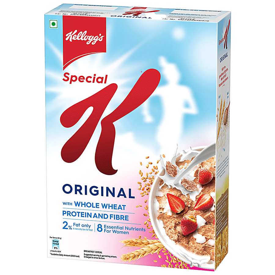 Kellogg's Original Special K, Low Fat, Breakfast Cereals, High In B Group Vitamins, Source Of Protein & Fibre, 455 G