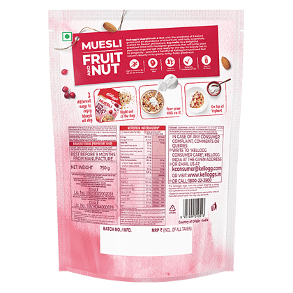 Kellogg's Muesli, Fruit & Nut, 750 G