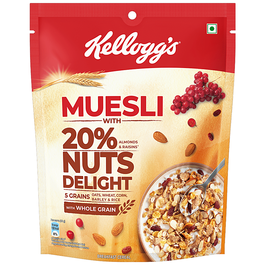 Kellogg's Muesli With 20% Nuts Delight, 240 G Pouch