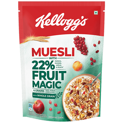 Kelloggs Muesli - With 22% Fruit Magic, 500 g Pouch