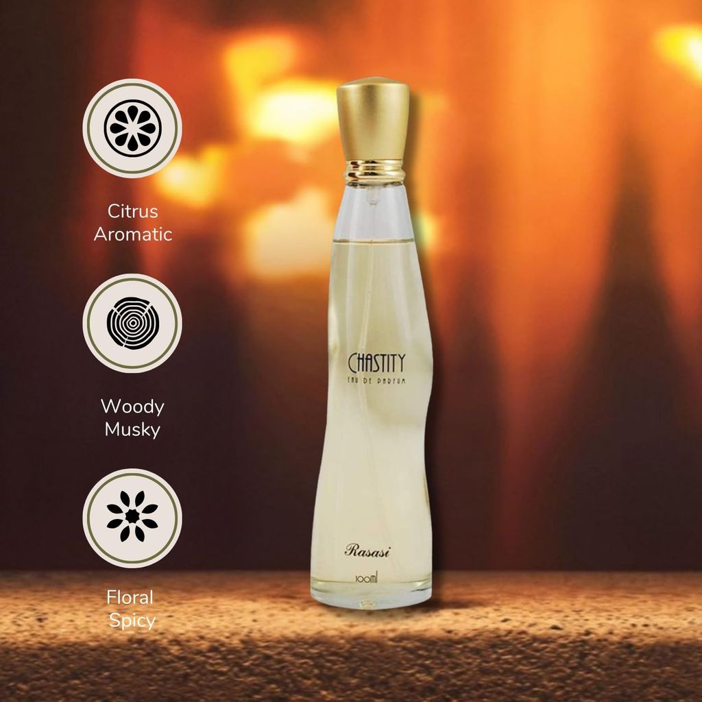 RASASI Eau De Parfum Premium Perfume For Women (Chastity 100ML)