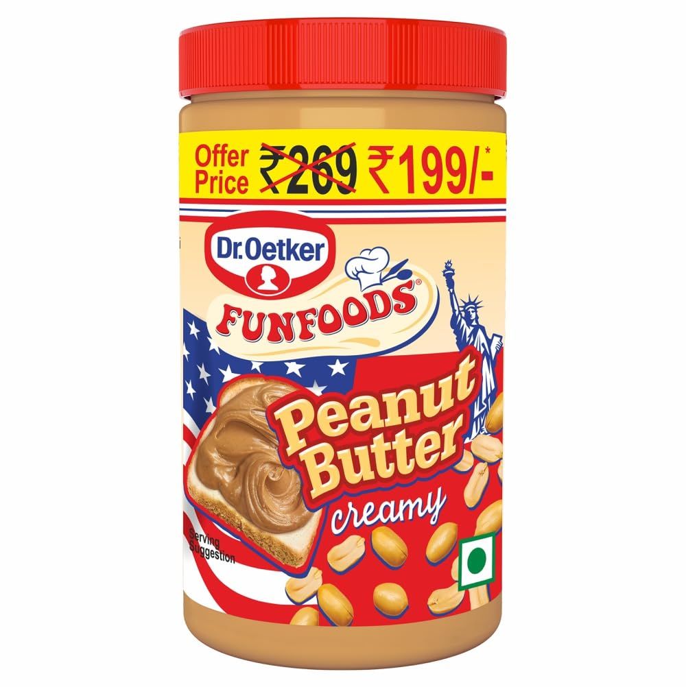 Dr. Oetker Funfoods Peanut Butter Creamy, 750G, Creamy