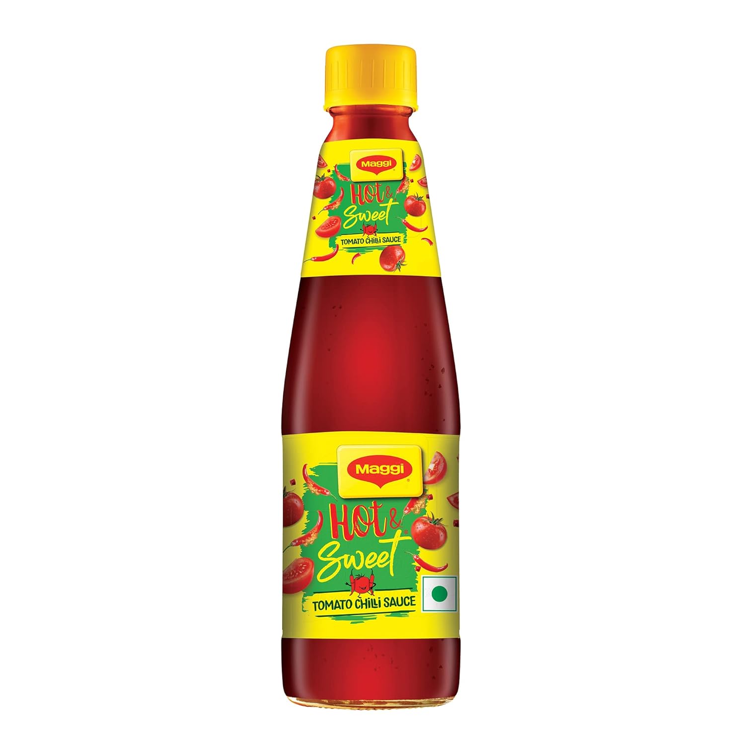 Nestle Maggi Hot & Sweet Tomato Chilli Sauce, Perfect Blend Of Tomatoes & Chillies, 500G Bottle