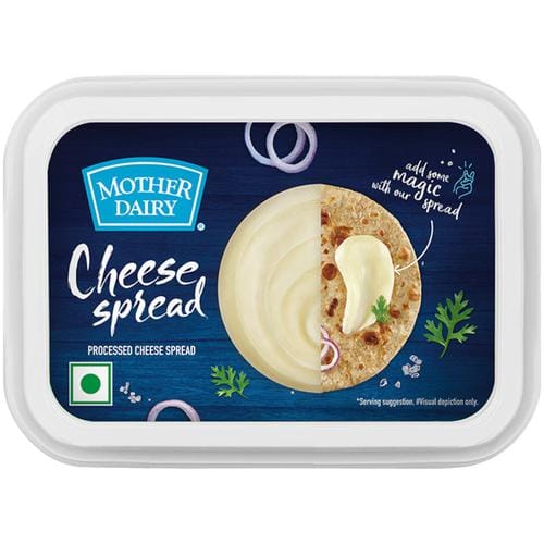 Mother Dairy Cheese Spread Creamy Plain, 180 G Tub