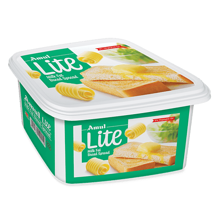 Amul Lite Milk Fat Bread Spread, 200 G Tub