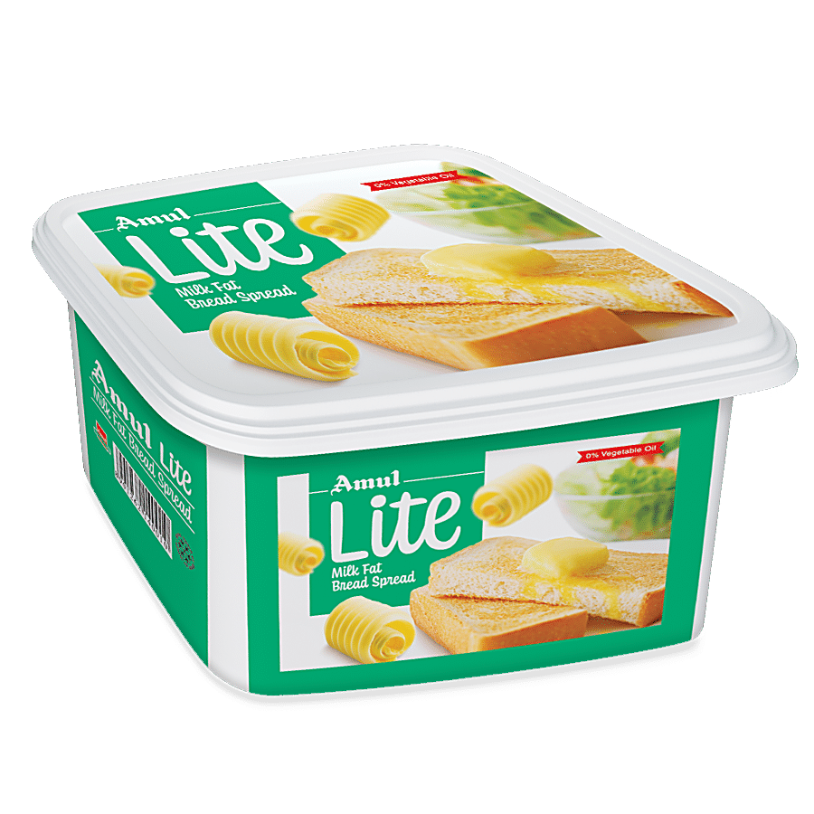 Amul Lite Milk Fat Bread Spread, 200 G Tub