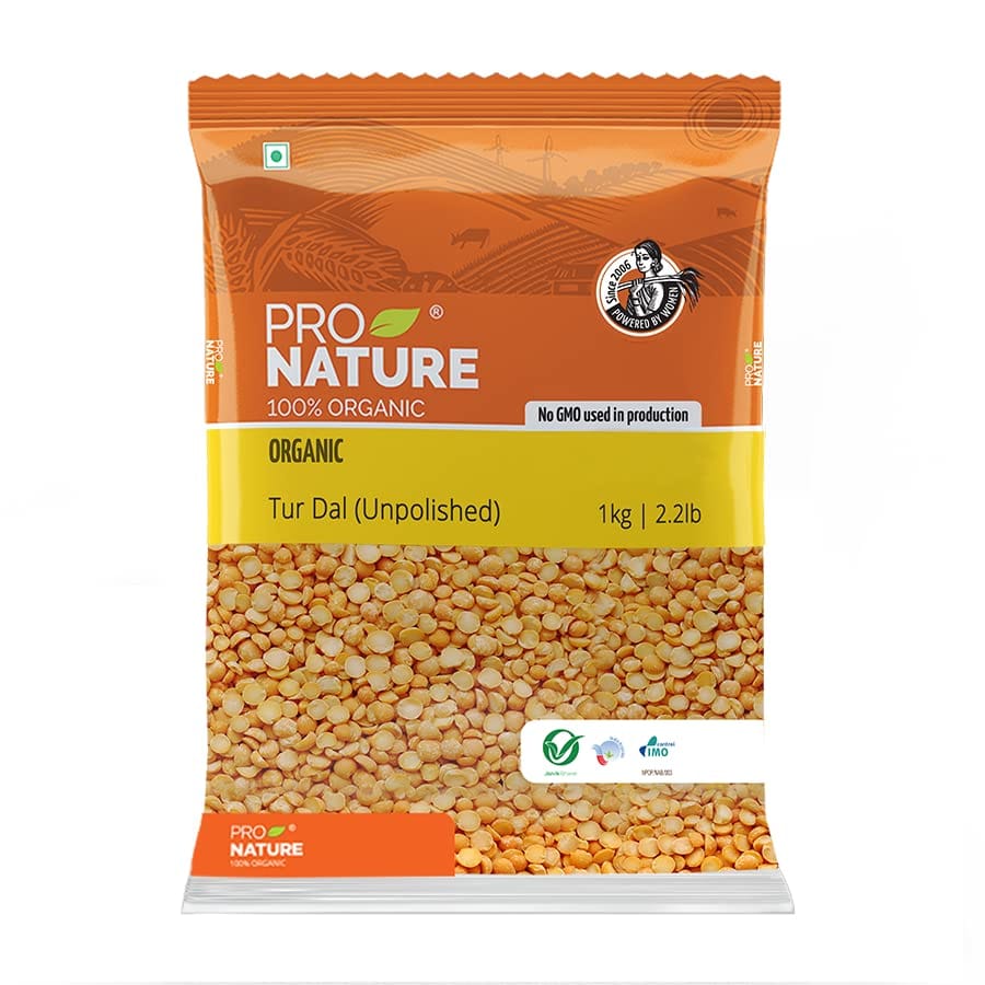 Pro Nature Organic Tur Dal, 1Kg