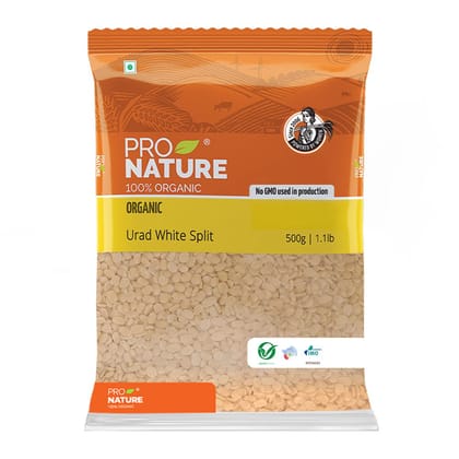 Pro Nature 100% Organic Urad White Split, 500G