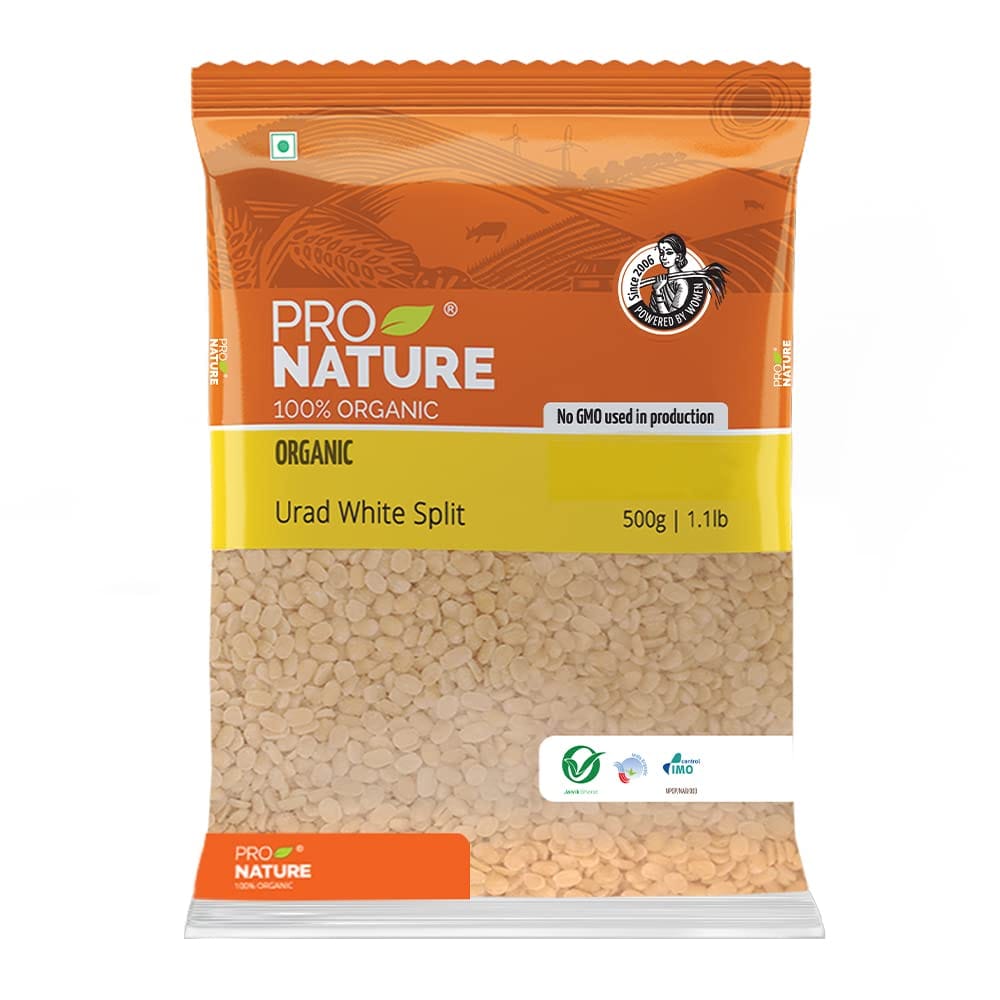 Pro Nature 100% Organic Urad White Split, 500G