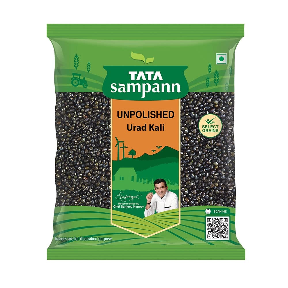 Tata Sampann Unpolished Urad Kali, 500G