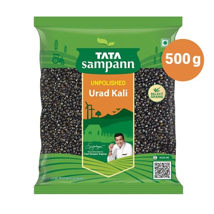 Tata Sampann Unpolished Urad Kali, 500G