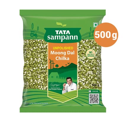 Tata Sampann Unpolished Moong Dal Chilka, 500G