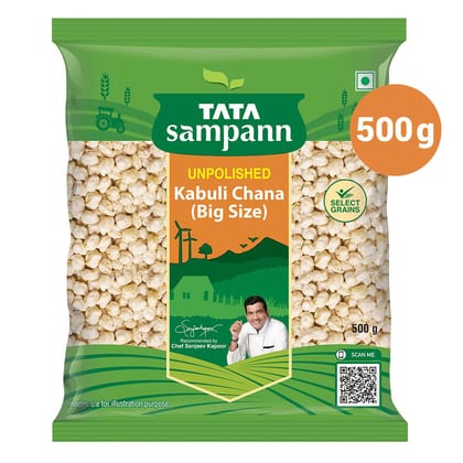 Tata Sampann Unpolished Kabuli Chana Big Size, 500G
