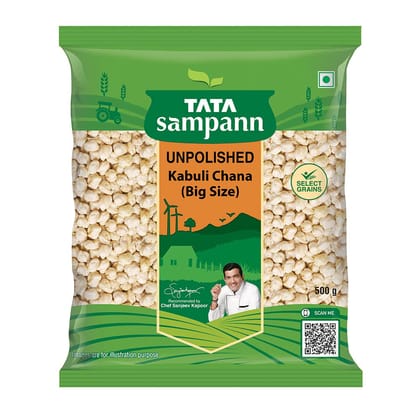 Tata Sampann Unpolished Kabuli Chana Big Size, 500G