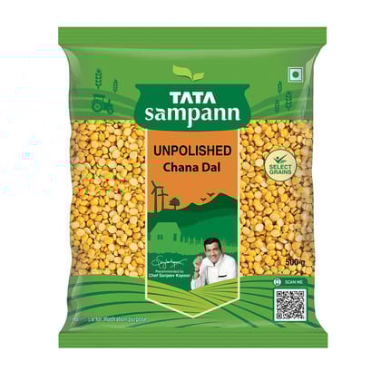 Tata Sampann Unpolished Chana Dal, 500G