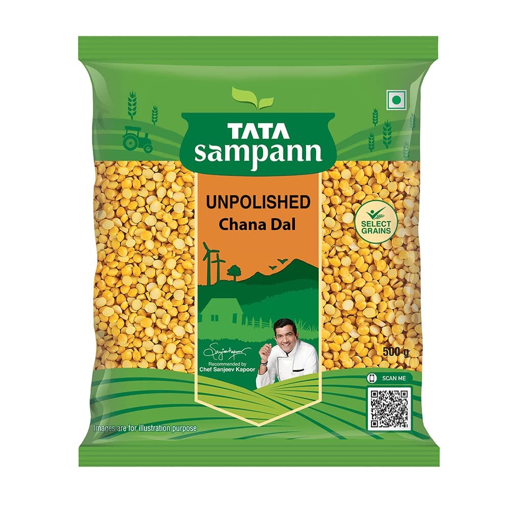 Tata Sampann Unpolished Chana Dal, 500G
