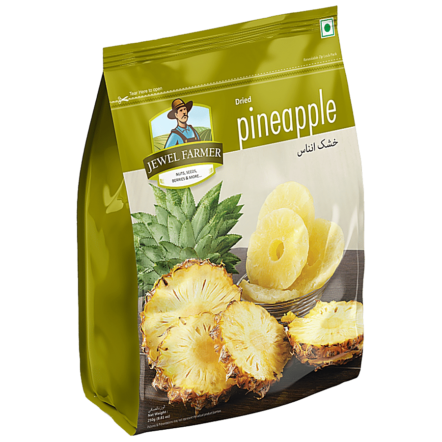 Jewel Farmer Dried Pineapple, 250 G