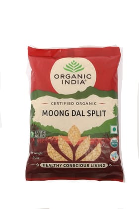 Organic India Commodity Moong Dal Dhuli/Moong Dal Split, 500G