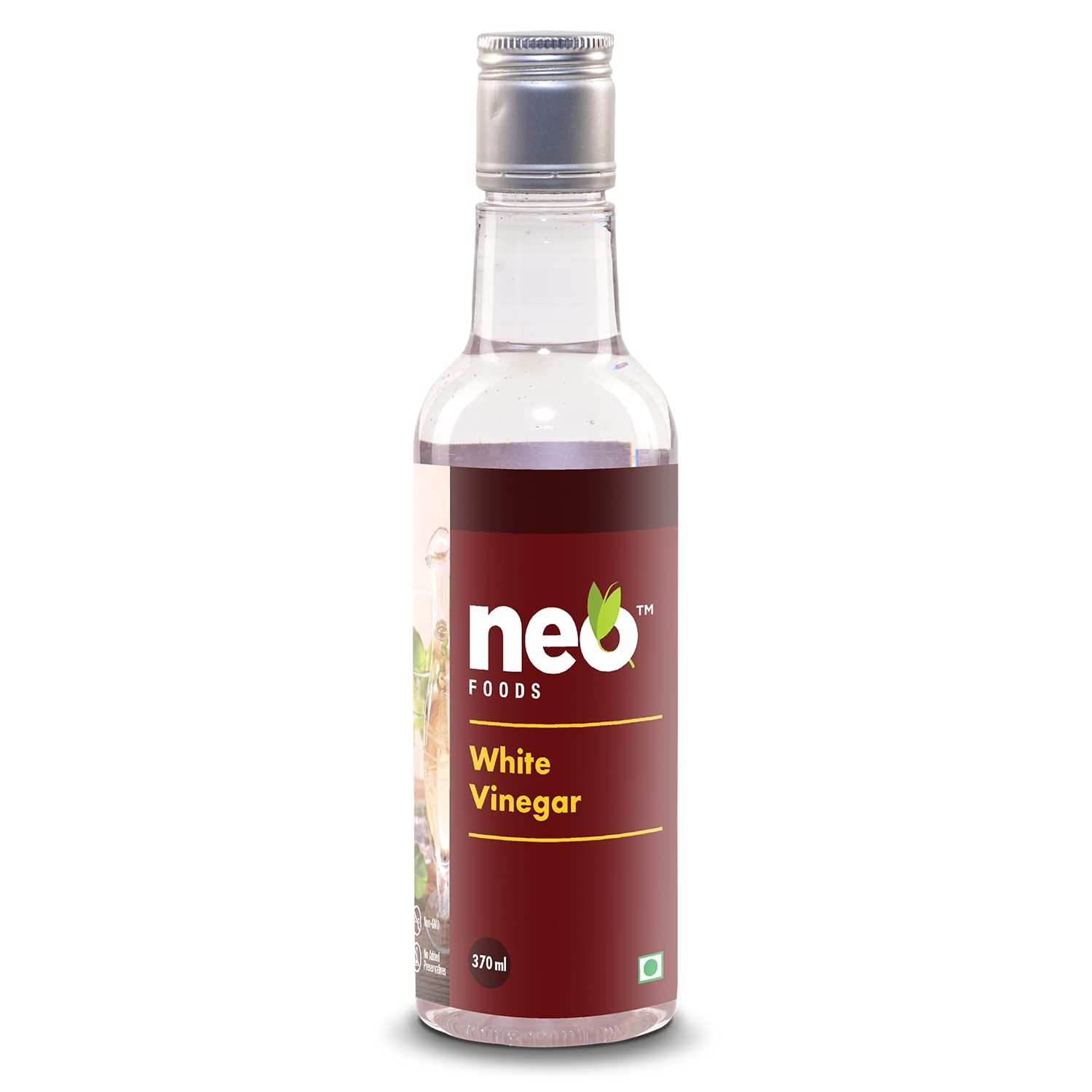 Neo White Natural Vinegar, 370Ml, Best For Cooking And Salad Dressing, 100% Natural, Flavoursome And Nutritious