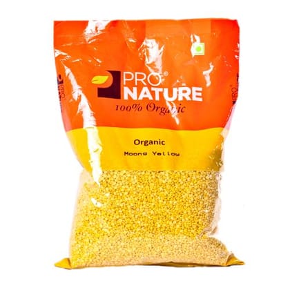 Pro Nature Organic, Moong Yellow, 1 Kg Pouch