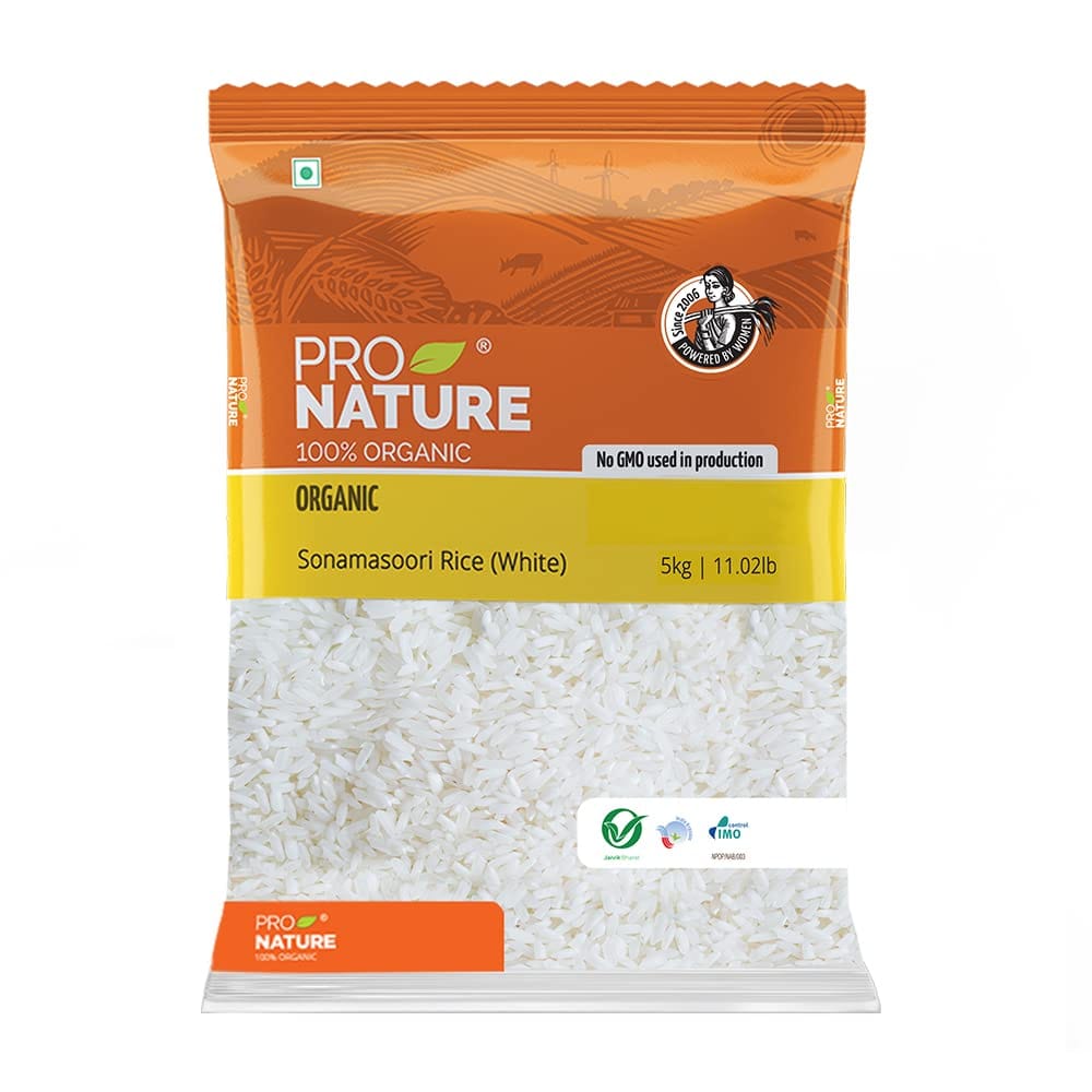 Pro Nature 100% Organic Sonamasoori Rice, 5Kg