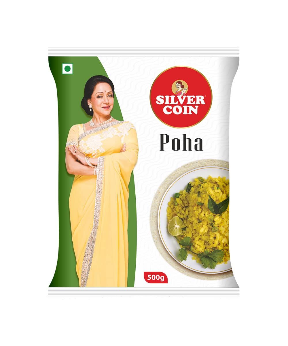 Silver Coin Poha 500Gm(Pack Of 4)