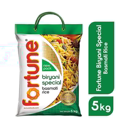 Fortune Basmati Rice/Basmati Akki, Biryani Special, 5 Kg Pouch