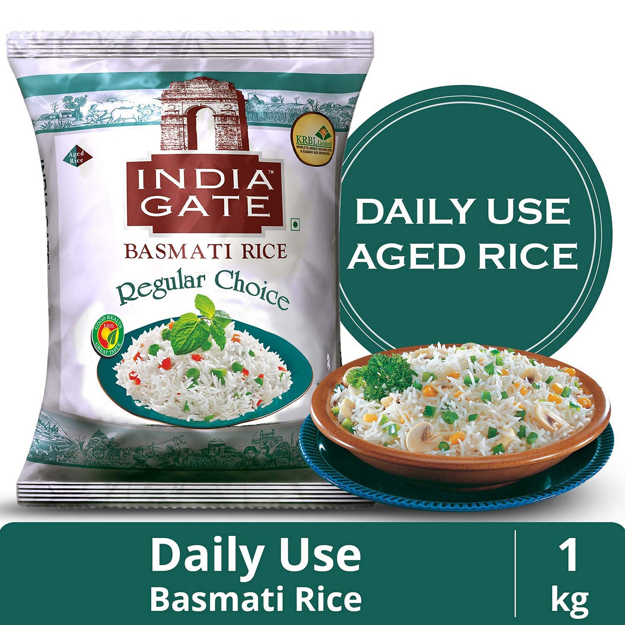 India Gate Basmati Rice, Regular Choice, 1Kg