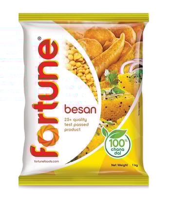 Fortune 100% Chana Dal Besan, 1 Kg