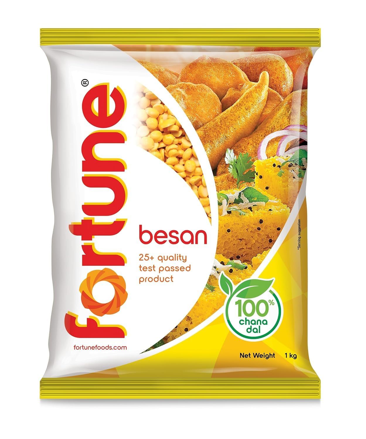 Fortune 100% Chana Dal Besan, 1 Kg