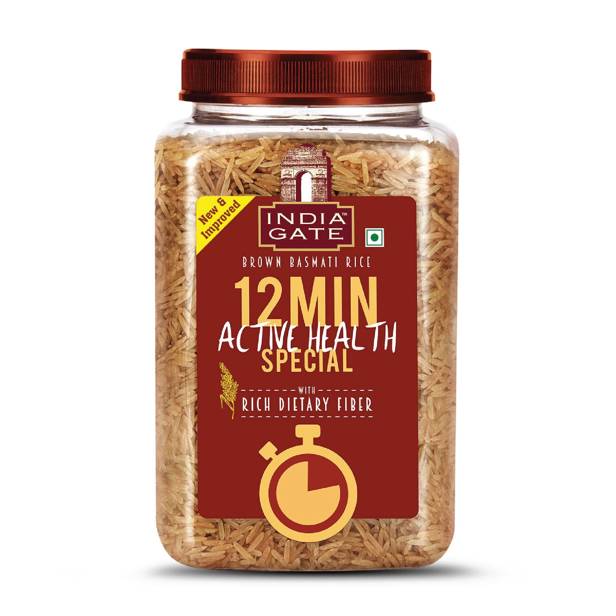 India Gate Brown Basmati Rice 12 Minute Active Special 1 Kg