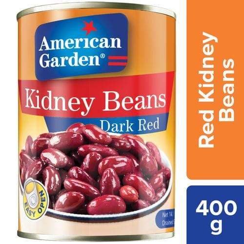 American Garden Kidney Beans, Dark Red, 400 G Bottle