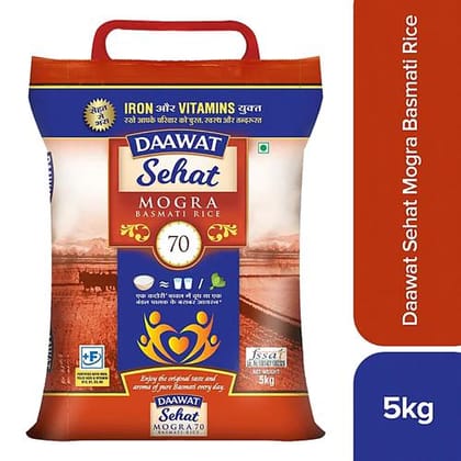 Daawat Basmati Rice/Basmati Akki, Sehat Mogra, 5 Kg