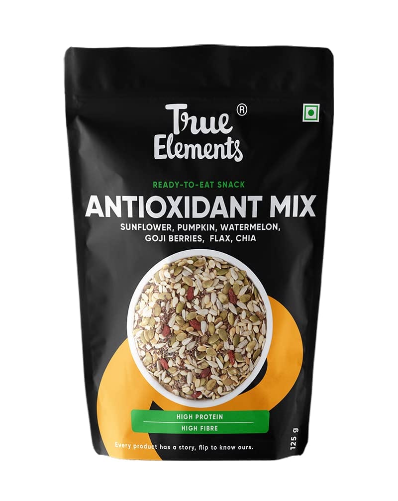 True Elements Antioxidant Mix Seeds Healthy Snacks, Diet Food, Mixed Seeds For Eating, 125G